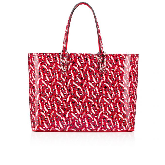 Bolso Tote Christian Louboutin Cabata Creative Cuero Tote Bags Mujer Rojos | MX-65705