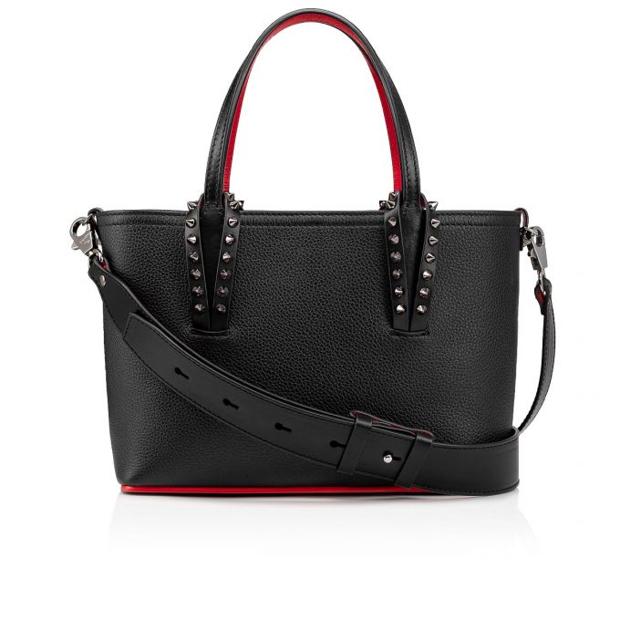 Bolso Tote Christian Louboutin Cabata E/W Classic Cuero Tote Bags Mujer Negros | MX-93873