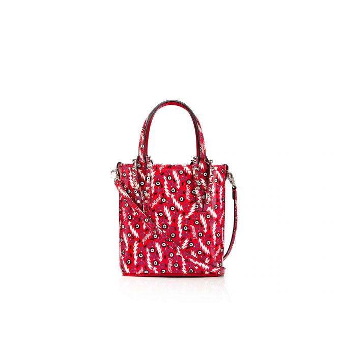 Bolso Tote Christian Louboutin Cabata N/S Mini Creative Cuero Tote Bags Mujer Rojos | MX-08294