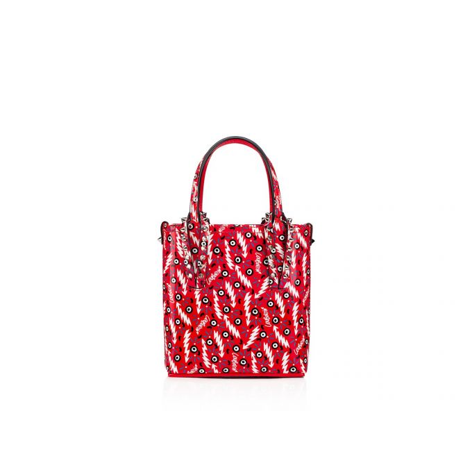 Bolso Tote Christian Louboutin Cabata N/S Mini Creative Cuero Tote Bags Mujer Rojos | MX-08294