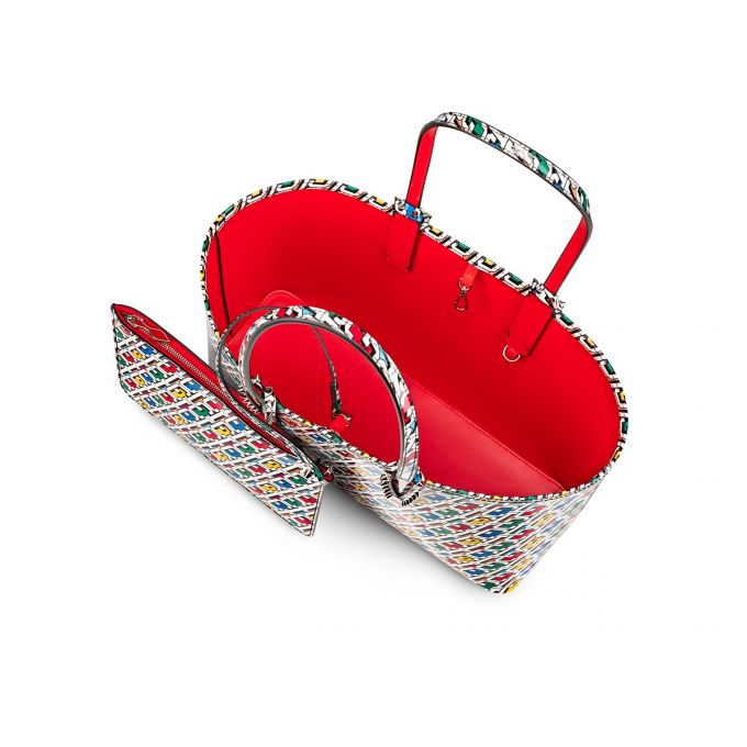 Bolso Tote Christian Louboutin Cabata Small Creative Cuero Tote Bags Mujer Multicolor | MX-19382