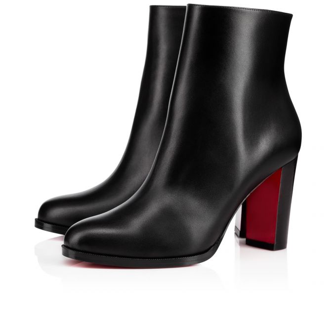 Botas Christian Louboutin Adox 085 85 Lucido Calf Boots Mujer Negros | MX-63449