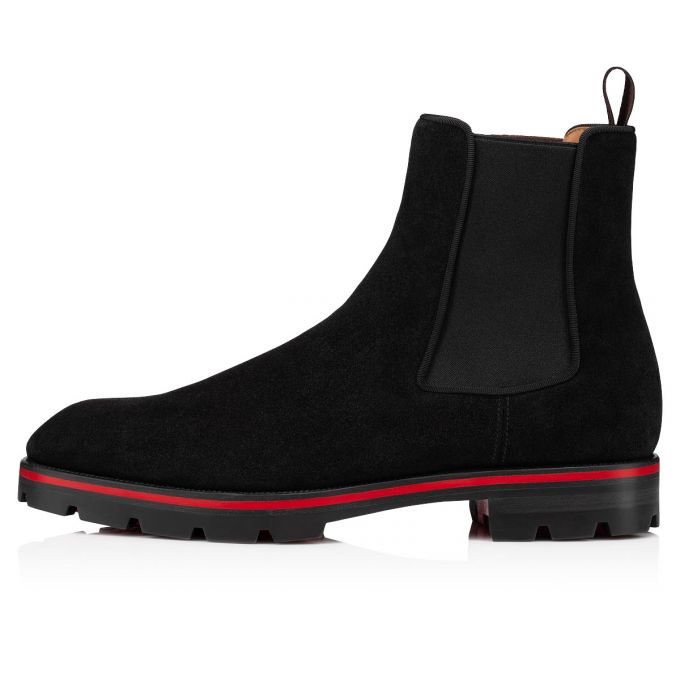 Botas Christian Louboutin Alpinono Calf Booty Hombre Negros | MX-35672