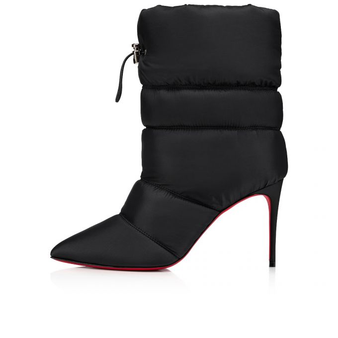 Botas Christian Louboutin Astro Pointue 85 Creative Fabric Boots Mujer Negros | MX-67685