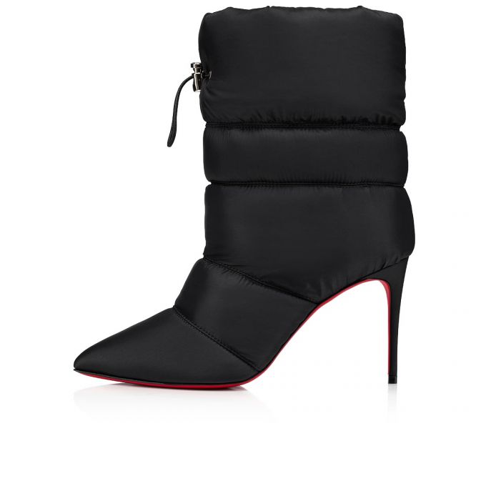 Botas Christian Louboutin Astro Pointue 85 Creative Fabric Boots Mujer Negros | MX-67685