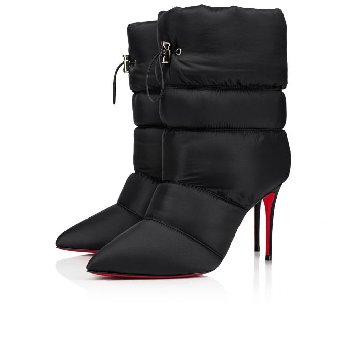 Botas Christian Louboutin Astro Pointue 85 Creative Fabric Boots Mujer Negros | MX-67685