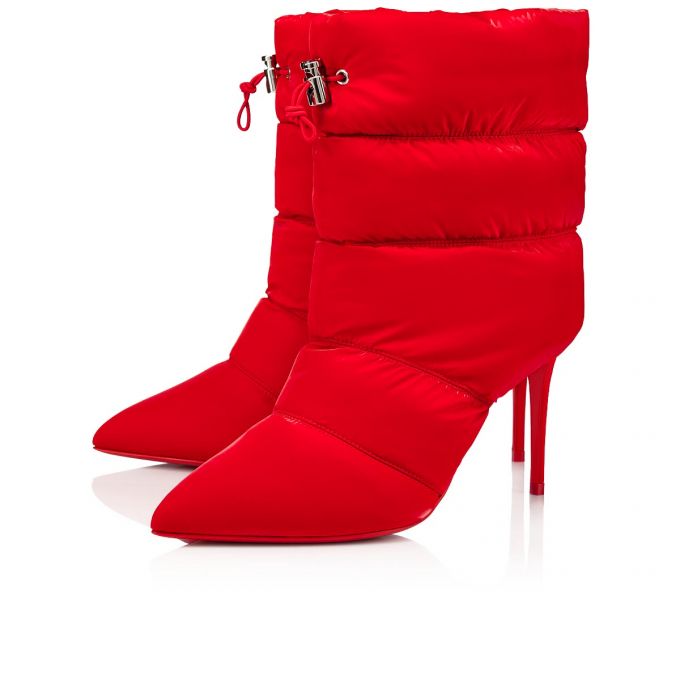 Botas Christian Louboutin Astro Pointue 85 Creative Fabric Boots Mujer Rojos | MX-88525