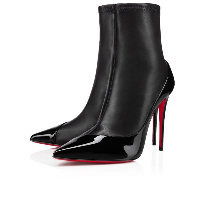 Botas Christian Louboutin Bibooty 100 Nappa Boots Mujer Negros | MX-89968