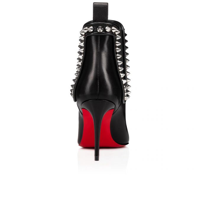 Botas Christian Louboutin Capaboot 85 Calf Boots Mujer Negros Plateados | MX-92277