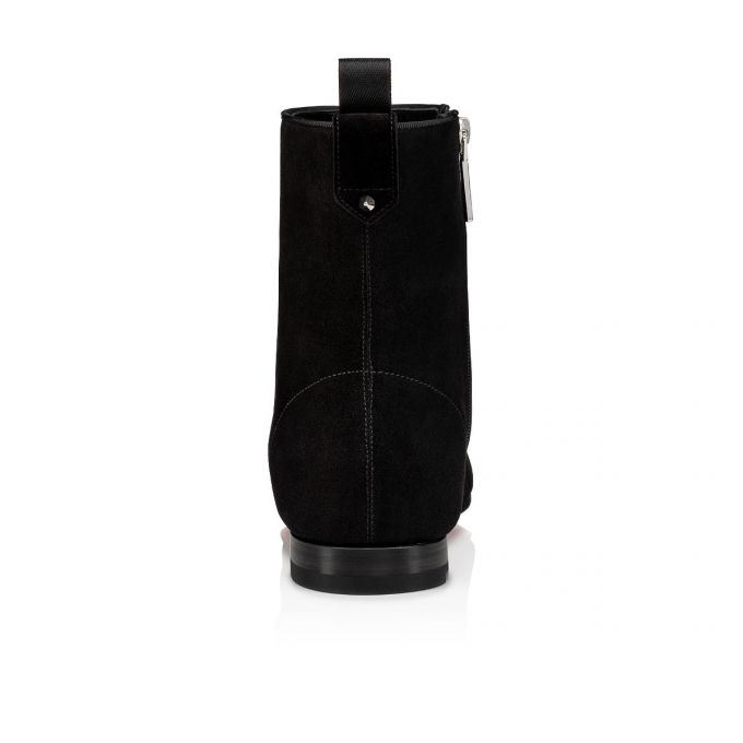 Botas Christian Louboutin Cardaboot Calf Booty Hombre Negros | MX-34586