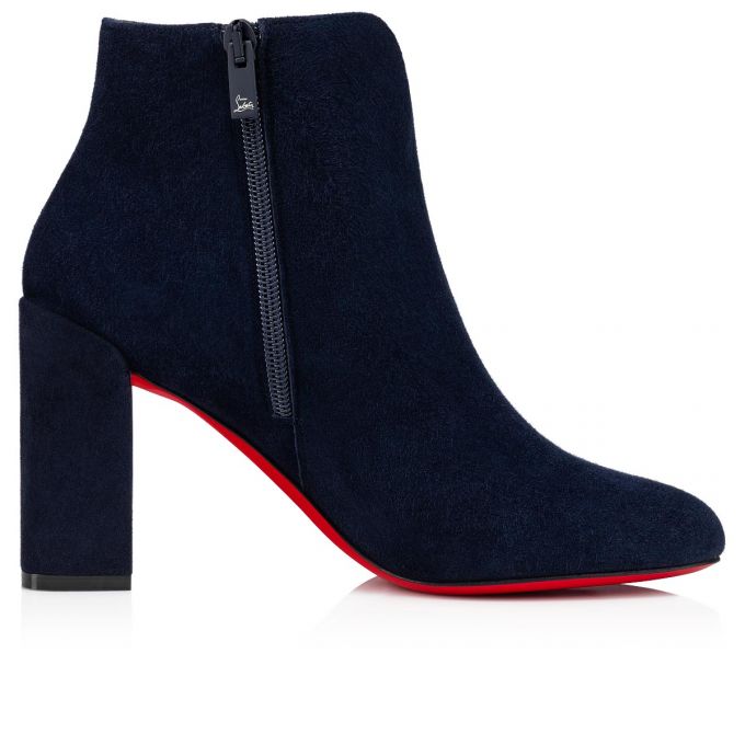 Botas Christian Louboutin Castarika 85 Nocturne Veau Velours Boots Mujer Negros | MX-74082