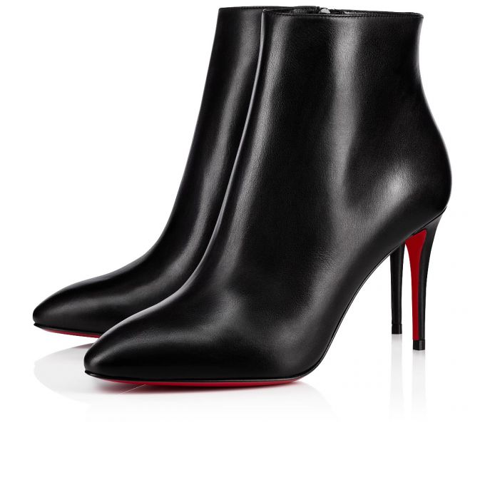 Botas Christian Louboutin Eloise Booty 085 85 Calf Boots Mujer Negros | MX-39813