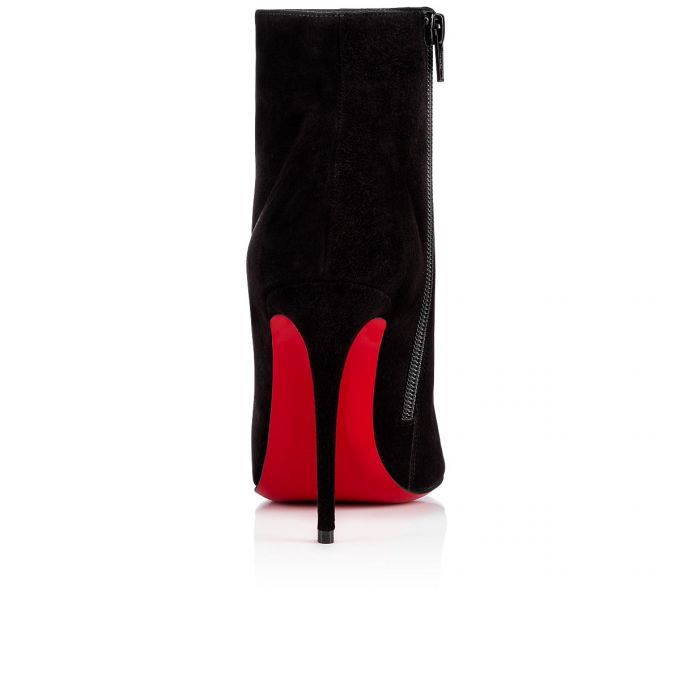 Botas Christian Louboutin Eloise Booty 100 100 Veau Velours Boots Mujer Negros | MX-21994