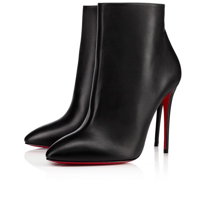 Botas Christian Louboutin Eloise Booty 100 100 Calf Boots Mujer Negros | MX-92181