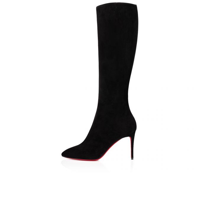 Botas Christian Louboutin Eloise Botta 085 85 Veau Velours Boots Mujer Negros | MX-60602