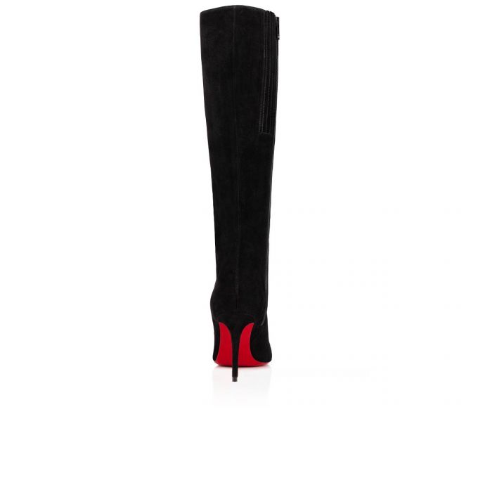 Botas Christian Louboutin Eloise Botta 085 85 Veau Velours Boots Mujer Negros | MX-60602