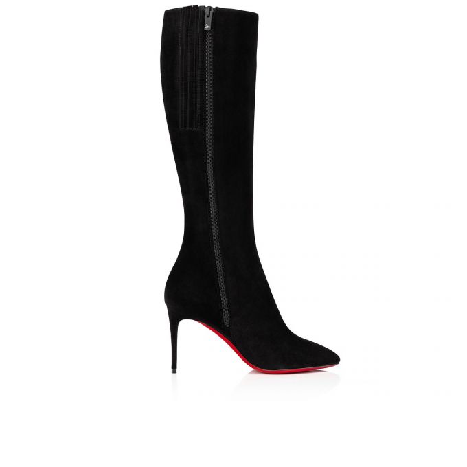 Botas Christian Louboutin Eloise Botta 085 85 Veau Velours Boots Mujer Negros | MX-60602