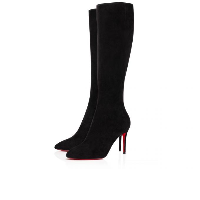 Botas Christian Louboutin Eloise Botta 085 85 Veau Velours Boots Mujer Negros | MX-60602