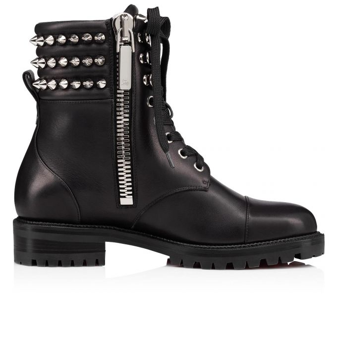 Botas Christian Louboutin Invierno Spikes Calf Boots Mujer Negros | MX-98097