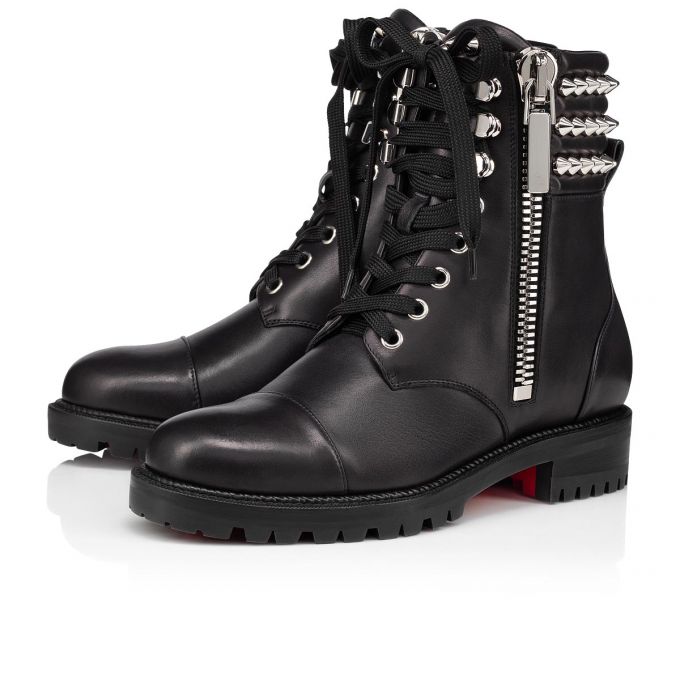 Botas Christian Louboutin Invierno Spikes Calf Boots Mujer Negros | MX-98097