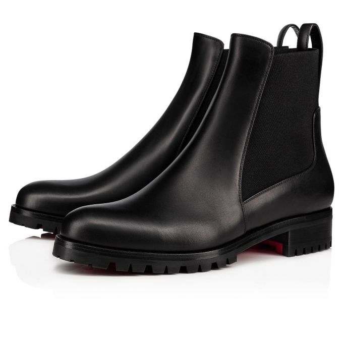 Botas Christian Louboutin Marchacroche 000 Calf Boots Mujer Negros | MX-30022