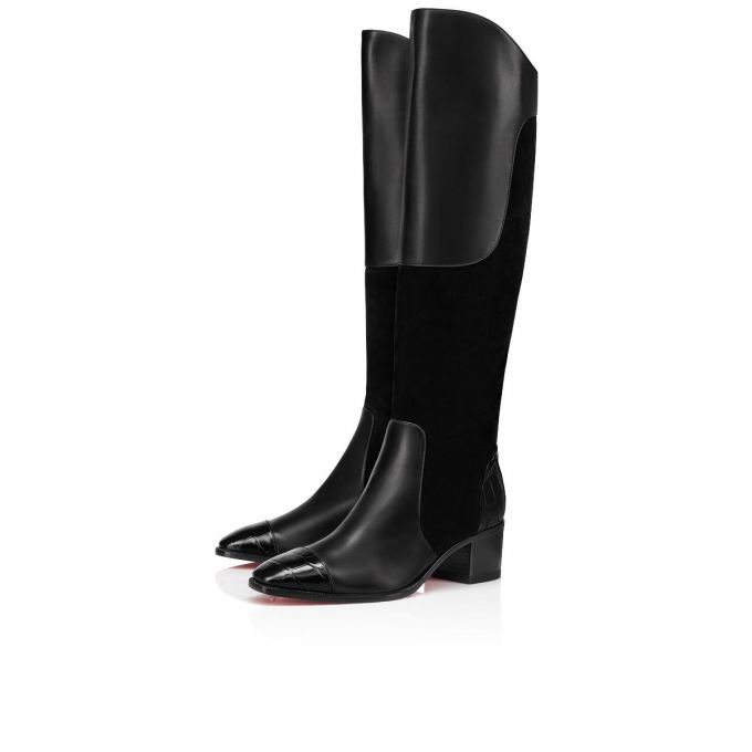 Botas Christian Louboutin Mosaica 55 Calf Boots Mujer Negros | MX-01325