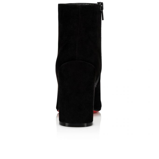 Botas Christian Louboutin Turela 085 85 Veau Velours Boots Mujer Negros | MX-03342