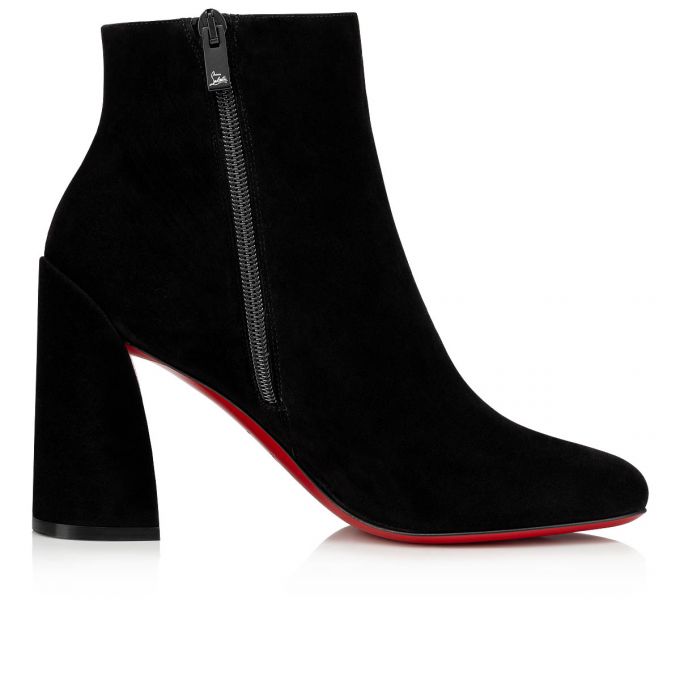 Botas Christian Louboutin Turela 085 85 Veau Velours Boots Mujer Negros | MX-03342