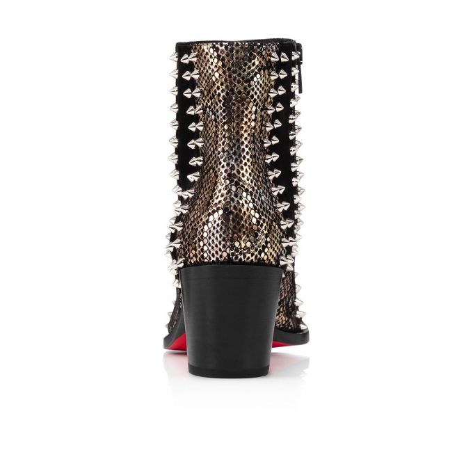 Botas Christian Louboutin With My Guitar 65 Vers Gamuza Boots Mujer Negros | MX-35170