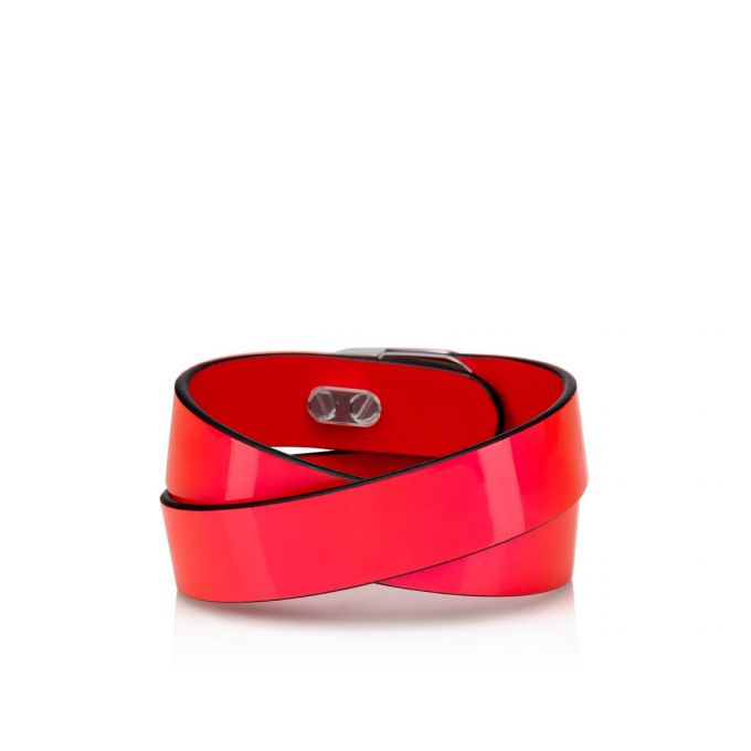 Bracelets Christian Louboutin Elisa Bracelet Double Creative Cuero Bracelets Mujer Rosas Plateados | MX-94526