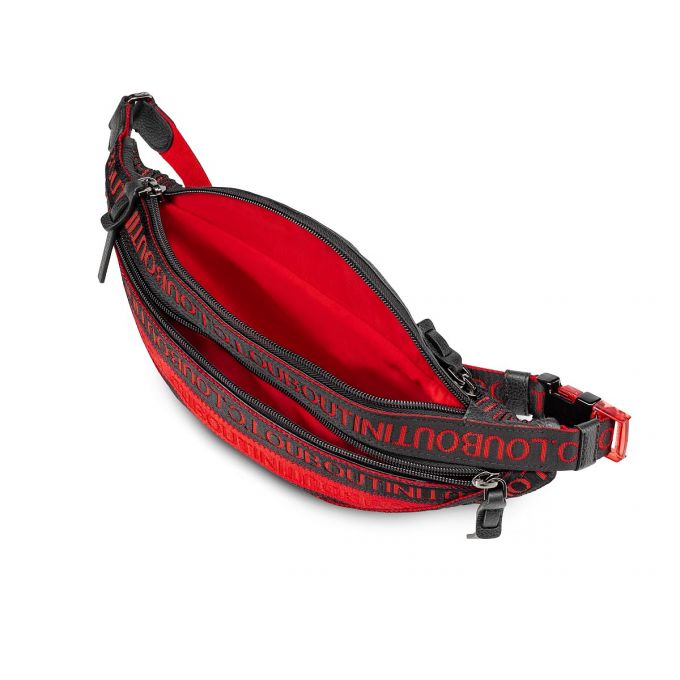 Bum Bags Christian Louboutin Parisnyc Cl Correa Creative Fabric Bum Bags Hombre Negros Rojos | MX-21791