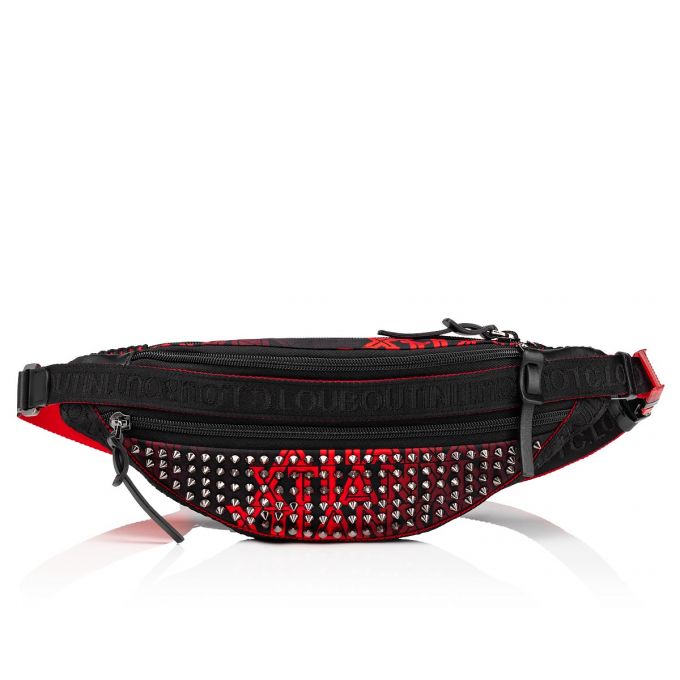 Bum Bags Christian Louboutin Parisnyc Sling Bag Creative Fabric Bum Bags Hombre Negros Rojos Plateados | MX-01181