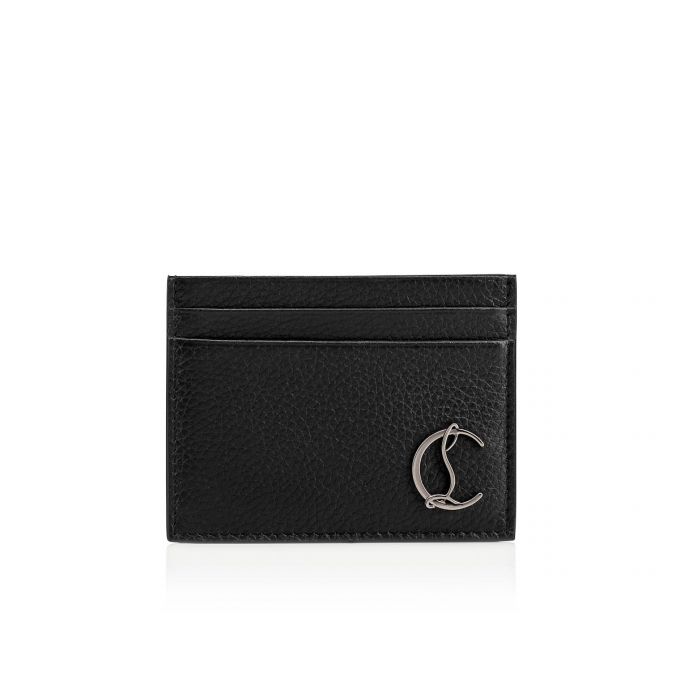 Card Holder Christian Louboutin M Kios Classic Cuero Card Holder Hombre Negros | MX-39799