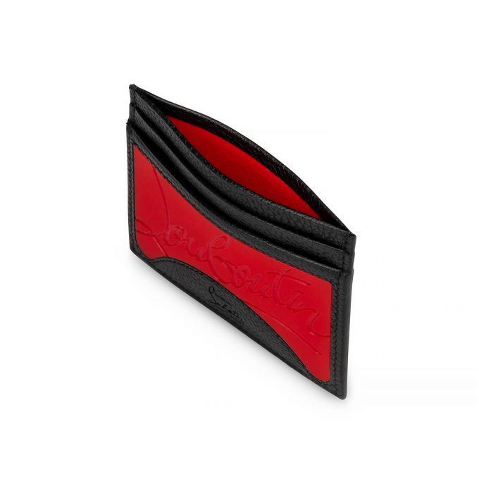 Card Holder Christian Louboutin M Kios Classic Cuero Card Holder Hombre Rojos Negros | MX-76668