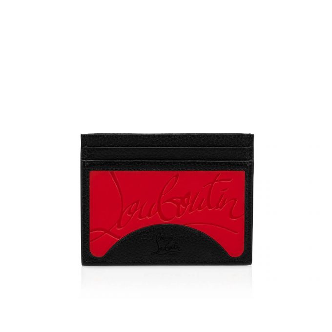 Card Holder Christian Louboutin M Kios Classic Cuero Card Holder Hombre Rojos Negros | MX-76668