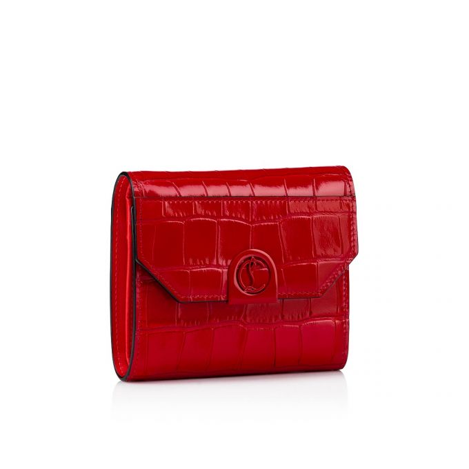 Carteras Christian Louboutin Elisa Compact Wallet Creative Cuero Wallets Mujer Rojos | MX-33630