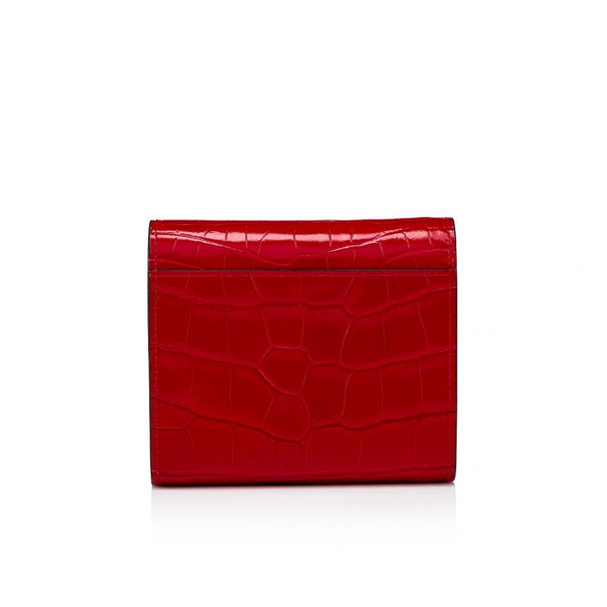 Carteras Christian Louboutin Elisa Compact Wallet Creative Cuero Wallets Mujer Rojos | MX-33630