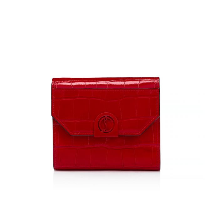 Carteras Christian Louboutin Elisa Compact Wallet Creative Cuero Wallets Mujer Rojos | MX-33630