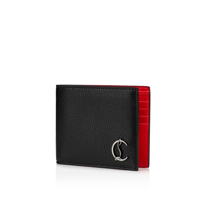 Carteras Christian Louboutin M Coolcard Wallet Calf Empire/ Classic Cuero Wallets Hombre Negros | MX-15881