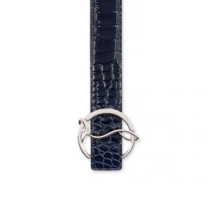 Cinturones Christian Louboutin W Cl Logo Belt Creative Cuero Belts Mujer Azules Plateados | MX-94986