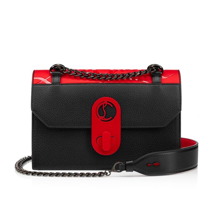 Cross Body Bags Christian Louboutin Elisa Small Gomme Cross Body Bags Mujer Rojos Negros | MX-09217