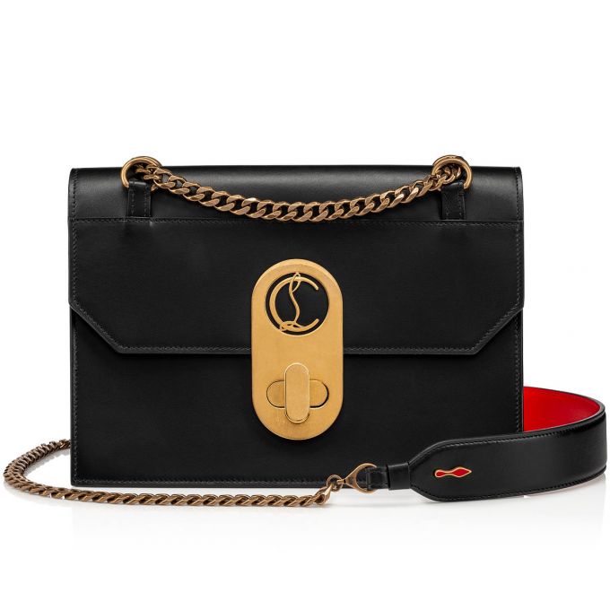 Cross Body Bags Christian Louboutin Elisa Large Classic Cuero Cross Body Bags Mujer Negros | MX-20717