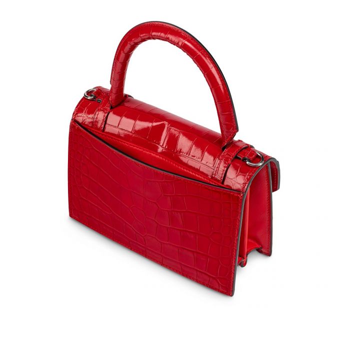 Cross Body Bags Christian Louboutin Elisa Top Handle S Creative Cuero Cross Body Bags Mujer Rojos | MX-36791