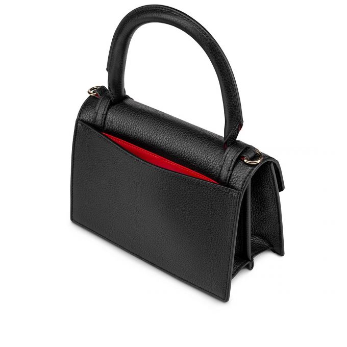 Cross Body Bags Christian Louboutin Elisa Top Handle S Creative Cuero Cross Body Bags Mujer Negros Dorados | MX-41357