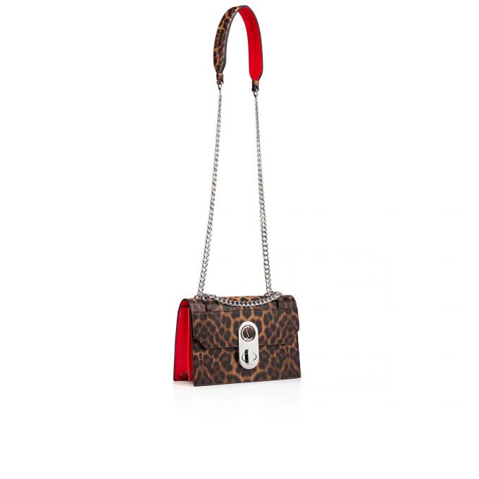 Cross Body Bags Christian Louboutin Elisa Small Creative Cuero Cross Body Bags Mujer Marrom Rojos Plateados | MX-69756