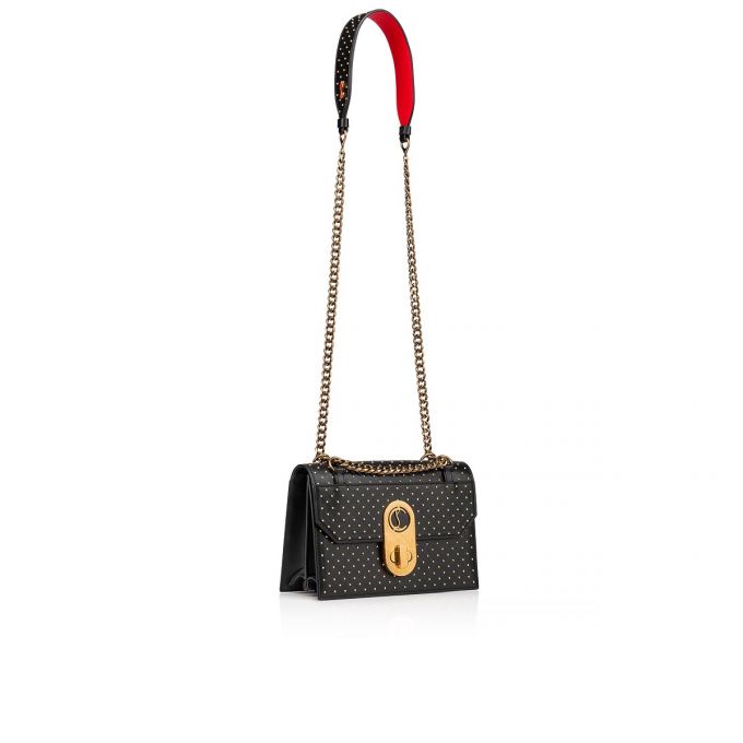 Cross Body Bags Christian Louboutin Elisa Small Classic Cuero Cross Body Bags Mujer Negros Dorados | MX-70915