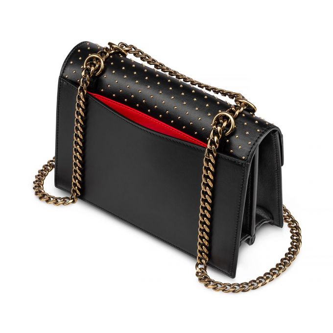 Cross Body Bags Christian Louboutin Elisa Small Classic Cuero Cross Body Bags Mujer Negros Dorados | MX-70915