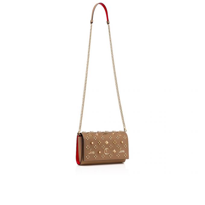 Cross Body Bags Christian Louboutin Paloma Clutch Creative Fabric Cross Body Bags Mujer Beige | MX-32067