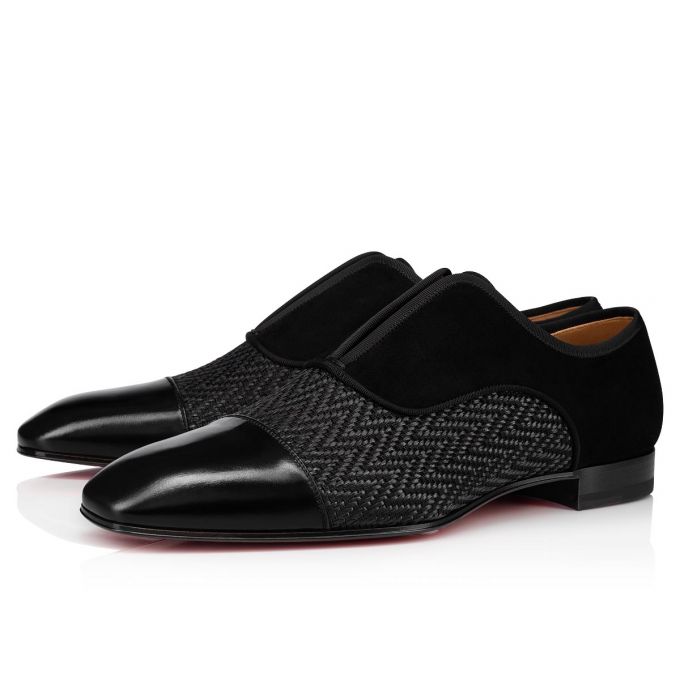 Derby Christian Louboutin Alpha Male Calf Derby Hombre Negros | MX-52048