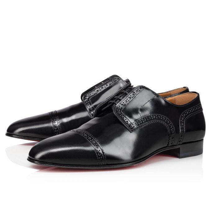 Derby Christian Louboutin Curry Calf Derby Hombre Negros | MX-59631